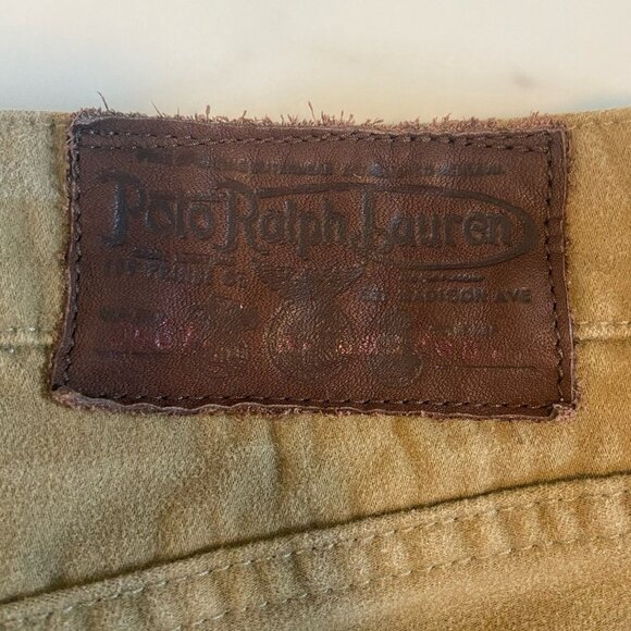 Polo Ralph Lauren Pants The Varick Slim 625 Straight Jeans Size 36 x 34 Tan - Picture 6 of 9